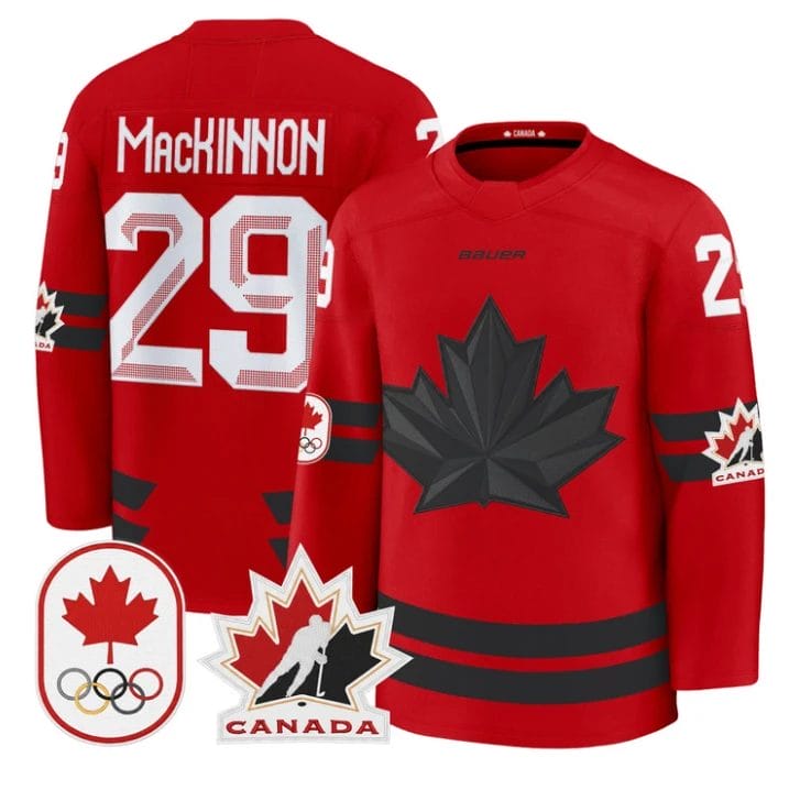 Nathan MacKinnon Jersey #29 Canada Olympic 2026 Premium Hockey Stitched by Hockey David