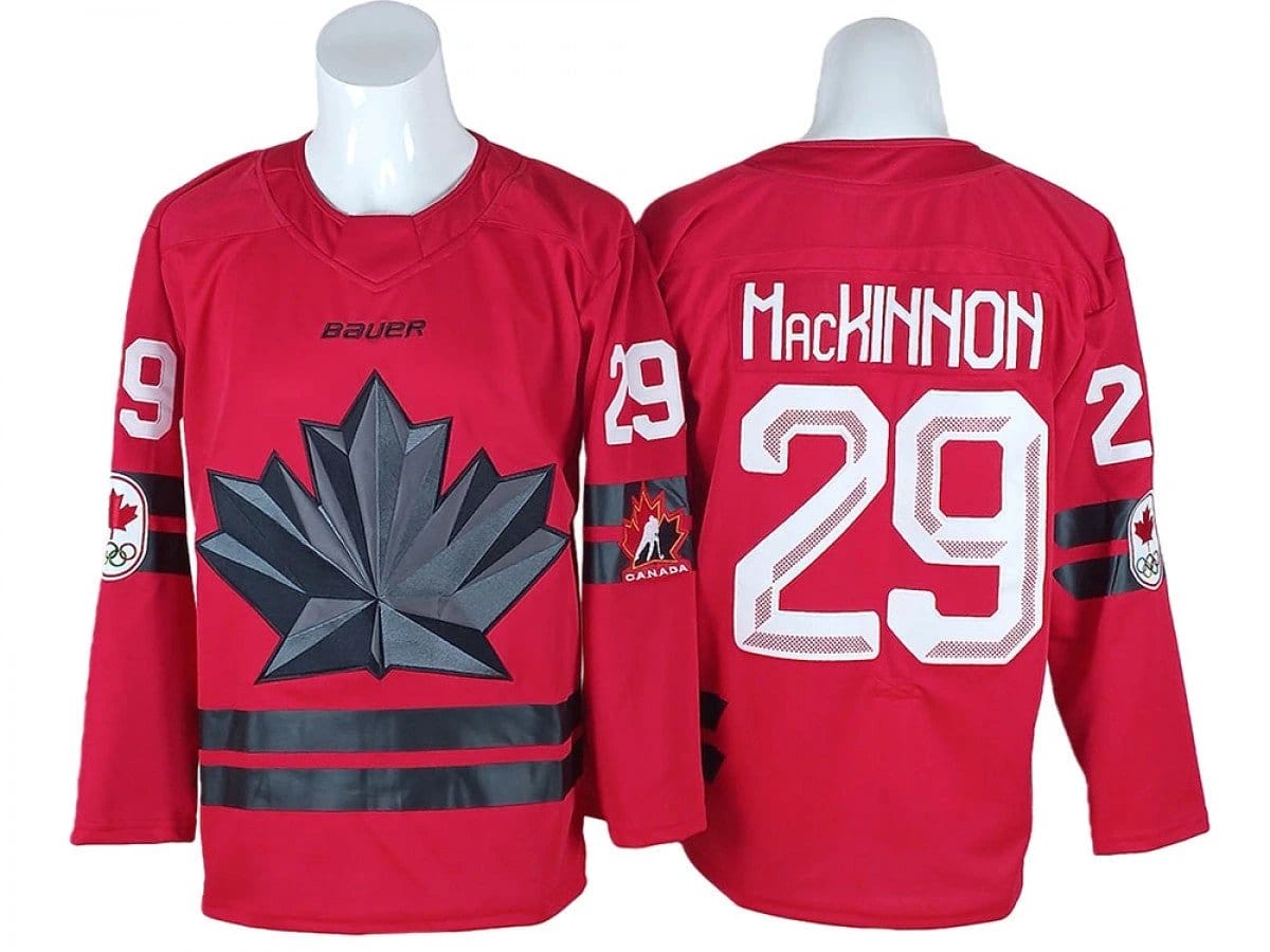 Nathan MacKinnon Jersey #29 Winter Olympics Team Canada 2026 Stitched by Hockey David