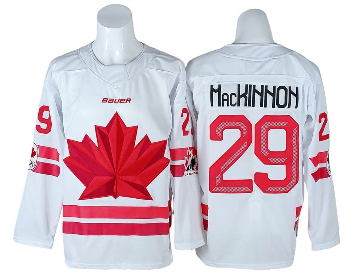 Nathan MacKinnon Jersey #29 Winter Olympics Team Canada 2026 Stitched by Hockey David
