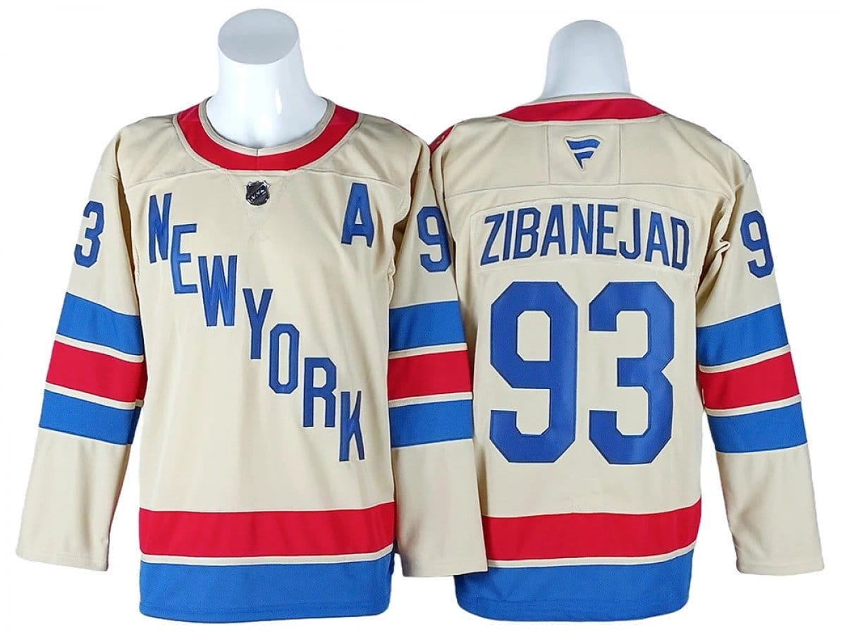 New York Rangers #93 Mika Zibanejad Beige 2026 NHL Winter Classic Jersey by Hockey David