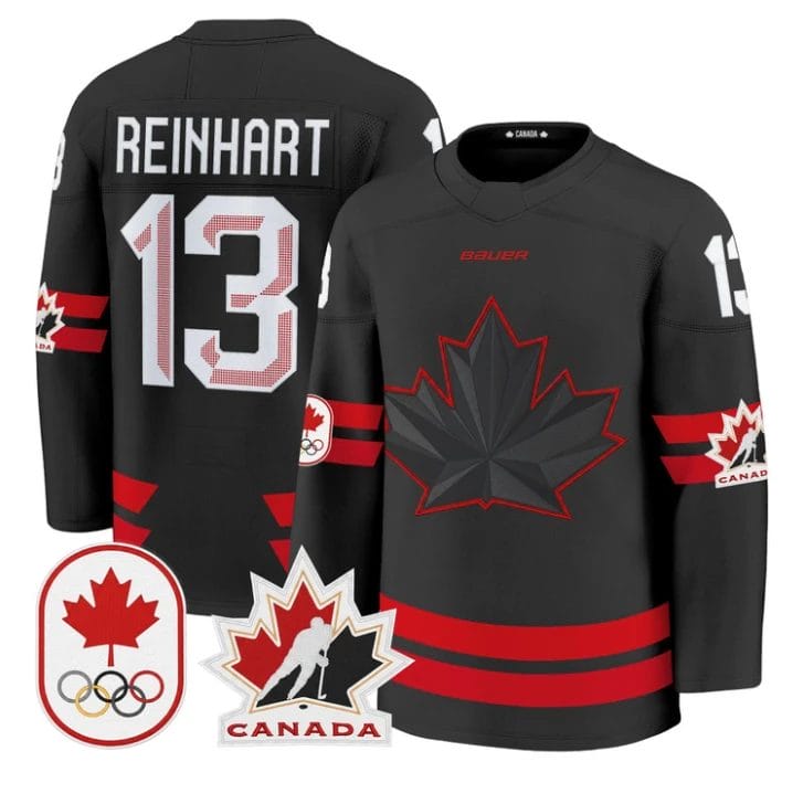 Sam Reinhart Jersey #13 Canada Olympic 2026 Premium Hockey All Stitched by Hockey David