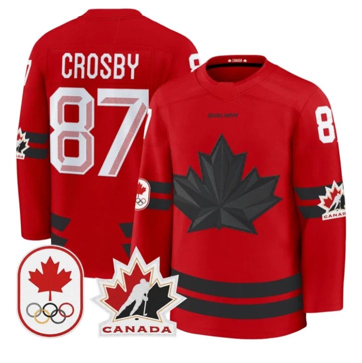 Sidney Crosby Jersey #87 Canada Olympic 2026 Premium Hockey All Stitched by Hockey David