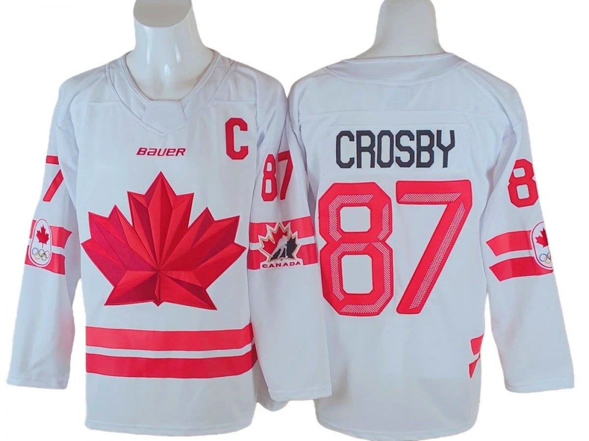 Sidney Crosby Jersey #87 Winter Olympics Team Canada 2026 Hockey Stitched by Hockey David