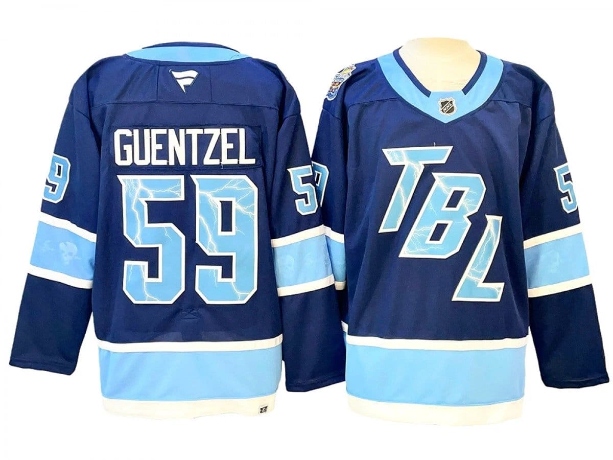 Tampa Bay Lightning #59 Jake Guentzel Blue 2026 NHL Stadium Series Jersey by Hockey David