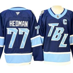Tampa Bay Lightning #77 Victor Hedman Blue 2026 NHL Stadium Series Jersey by Hockey David