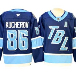 Tampa Bay Lightning #86 Nikita Kucherov Blue 2026 NHL Stadium Series Jersey by Hockey David