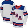 Team USA Winter Olympics 2026 Hockey Jersey White All STITCHED by Hockey David