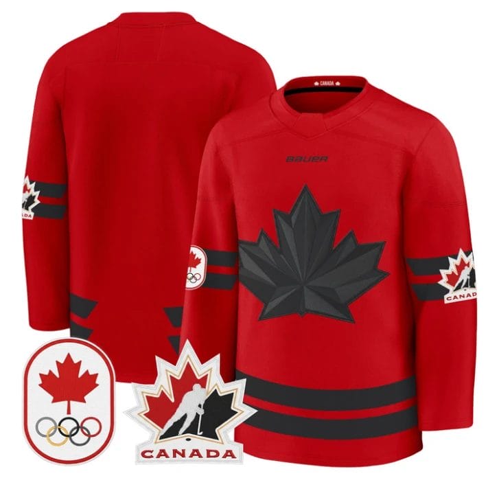 Team Jersey Blank Canada Olympic 2026 Premium Hockey All Stitched by Hockey David