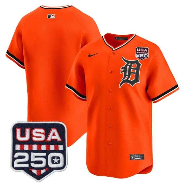 Team Jersey Blank Detroit Tigers 2026 Alternate Vapor Limited Stitched by My Store