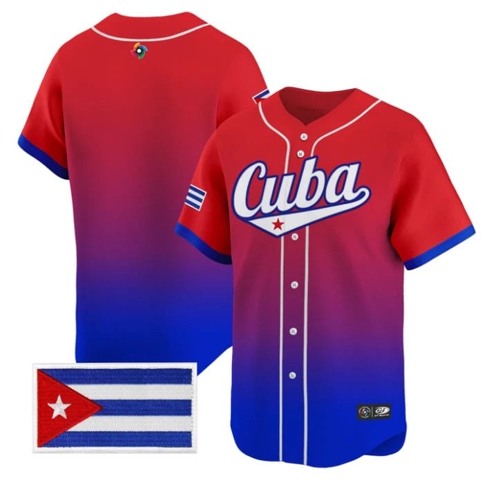 Team Jersey Blank Team Cuba 2026 World Baseball Classic Stitched by My Store