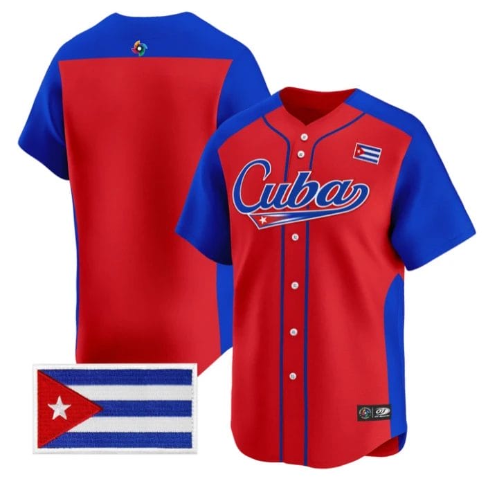 Team Jersey Blank Team Cuba 2026 World Baseball Classic Stitched by My Store