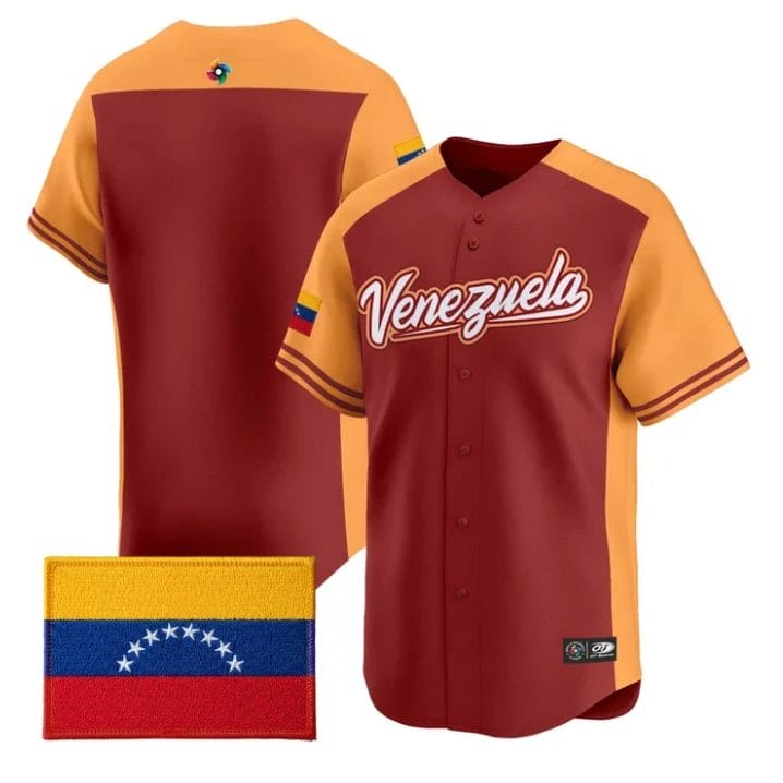 Team Jersey Blank Team Venezuela 2026 World Baseball Roster Stitched by My Store
