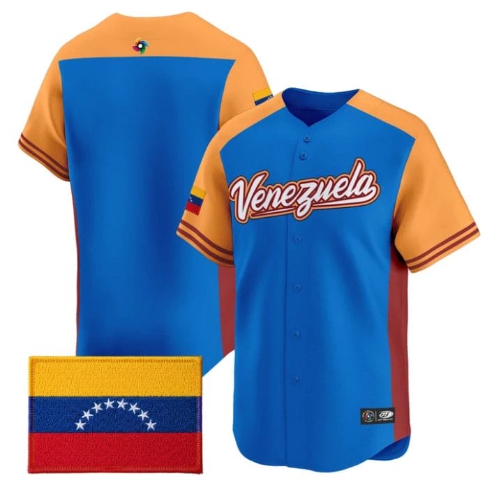 Team Jersey Blank Team Venezuela 2026 World Baseball Roster Stitched by My Store