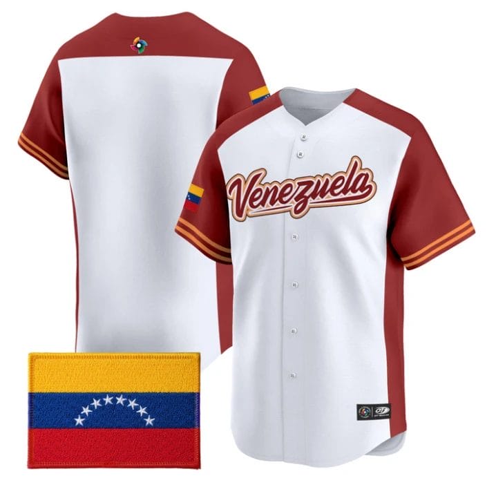 Team Jersey Blank Team Venezuela 2026 World Baseball Roster Stitched by My Store