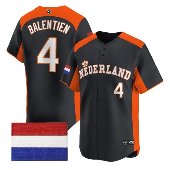 Wladimir Balentien Jersey #4 Team Netherlands 2026 World Baseball by My Store