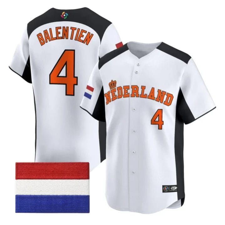 Wladimir Balentien Jersey #4 Team Netherlands 2026 World Baseball by My Store