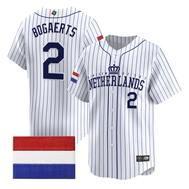 Xander Bogaerts Jersey #2 Team Netherlands 2026 World Baseball Stitched by My Store