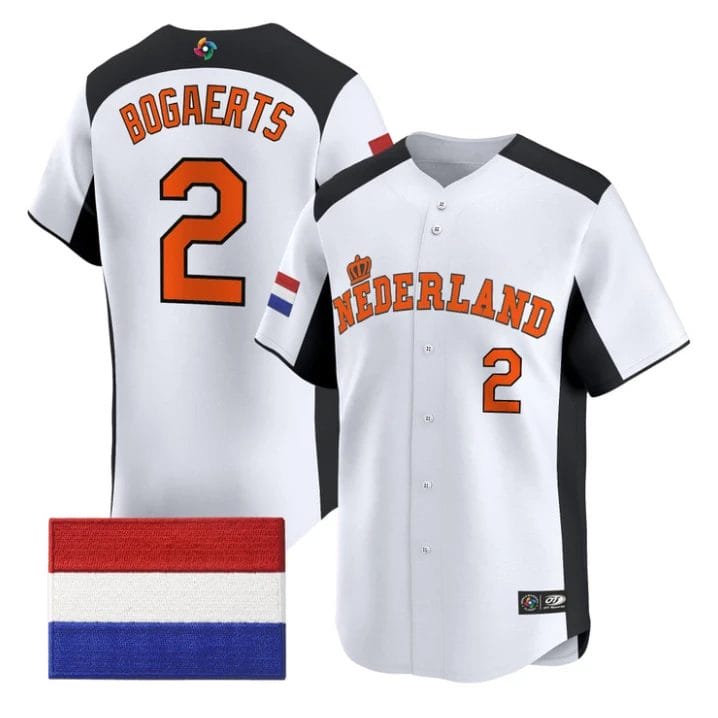 Xander Bogaerts Jersey #2 Team Netherlands 2026 World Baseball Stitched by My Store