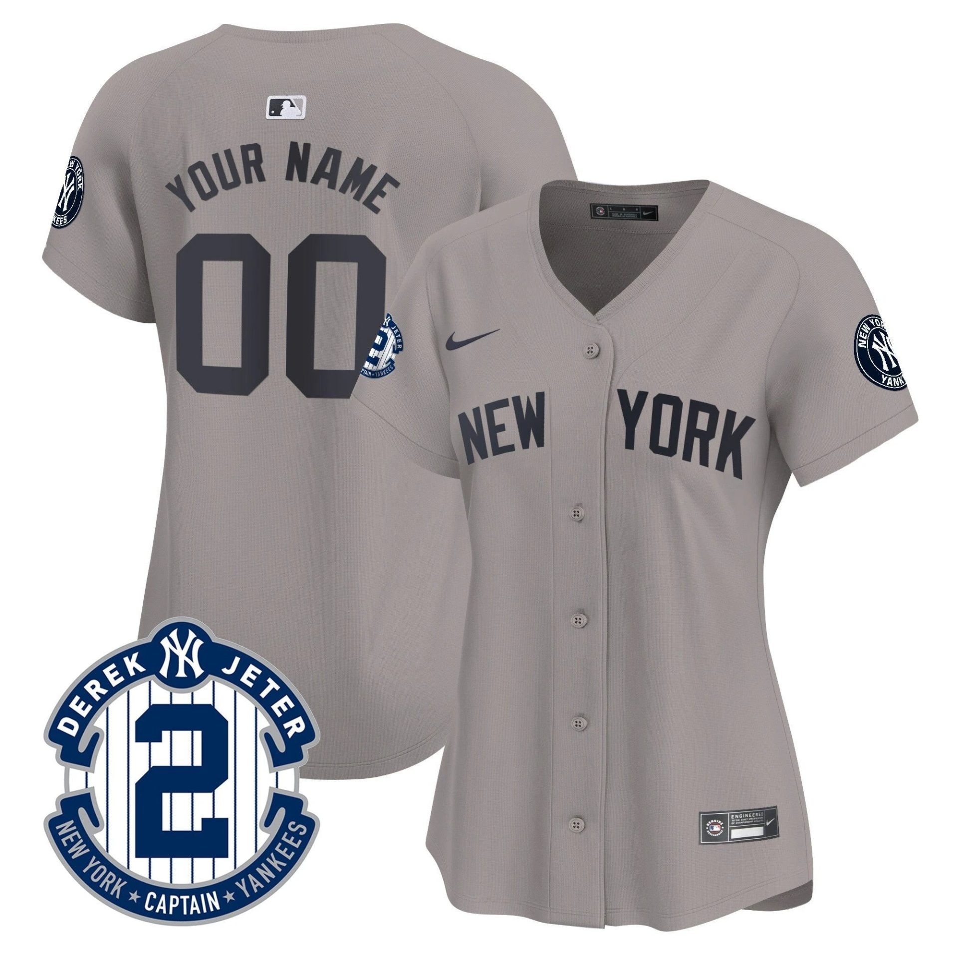 NYY Derek Jeter Patch Vapor Premier Limited Custom Jersey - All Stitched by Digigearus