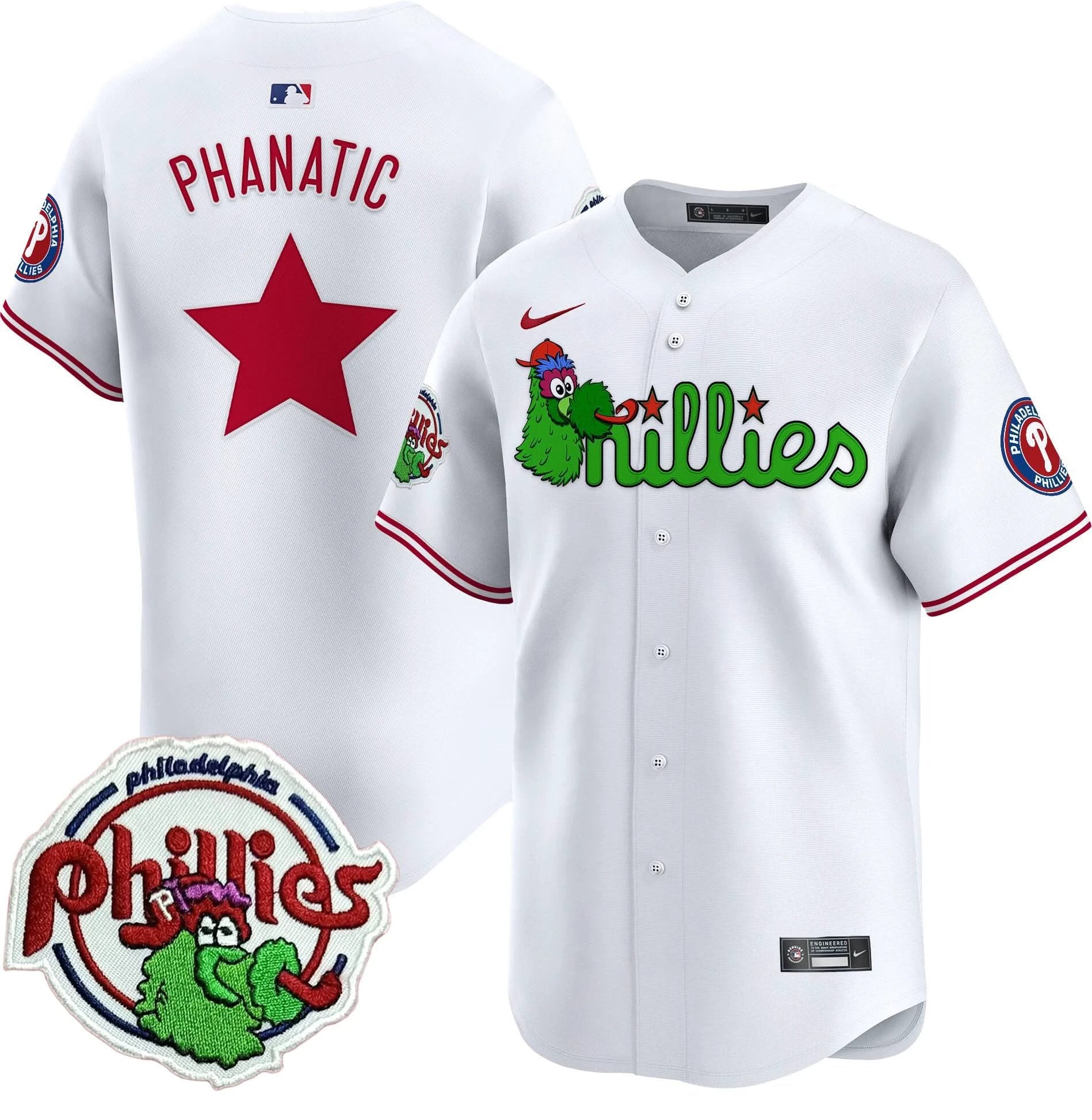 PP Phanatic Patch Vapor Premier Limited Jersey V3 - All Stitched by Philadelphia Phillies