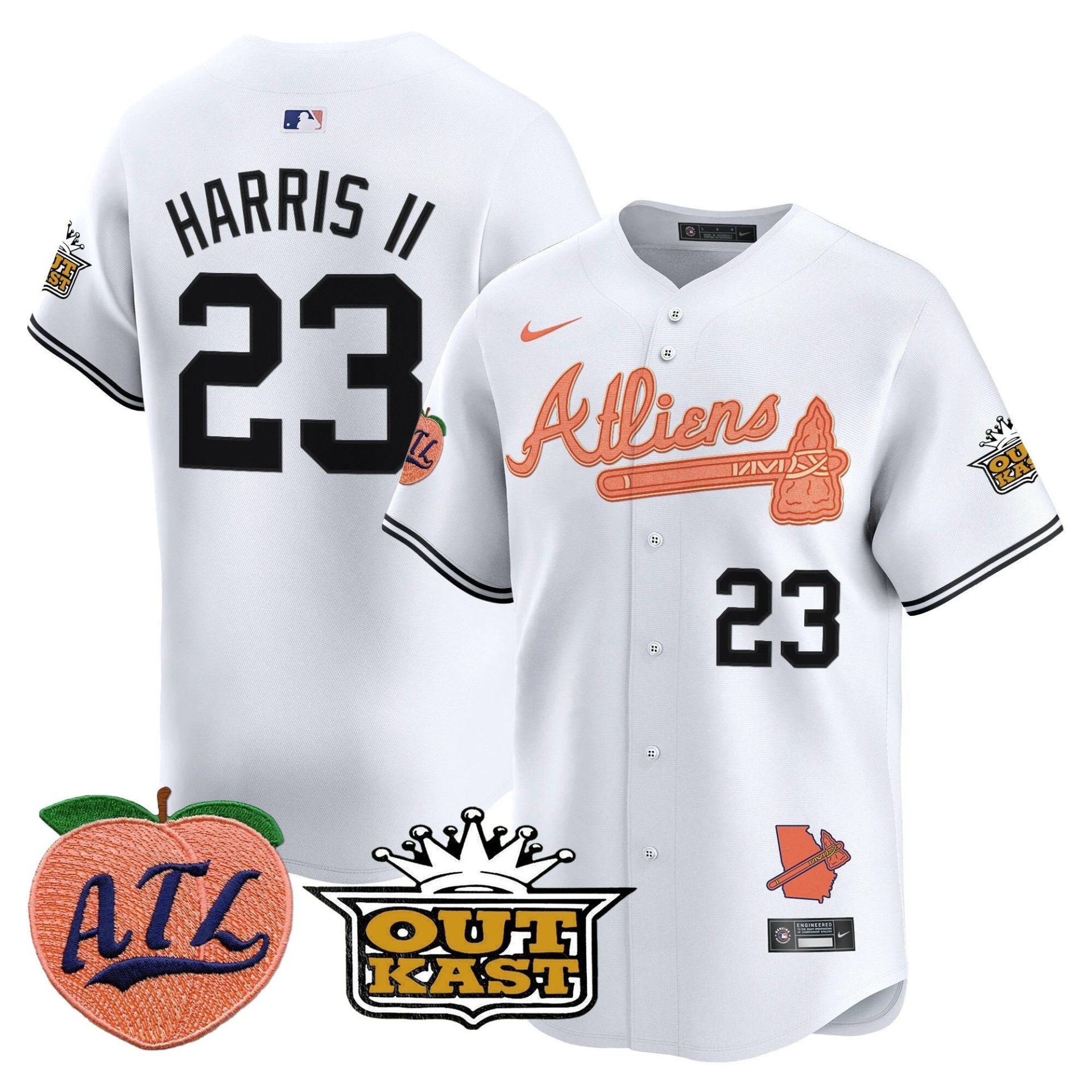 ATL Atliens & Peach Vapor Premier Limited Jersey - All Stitched by Digigearus