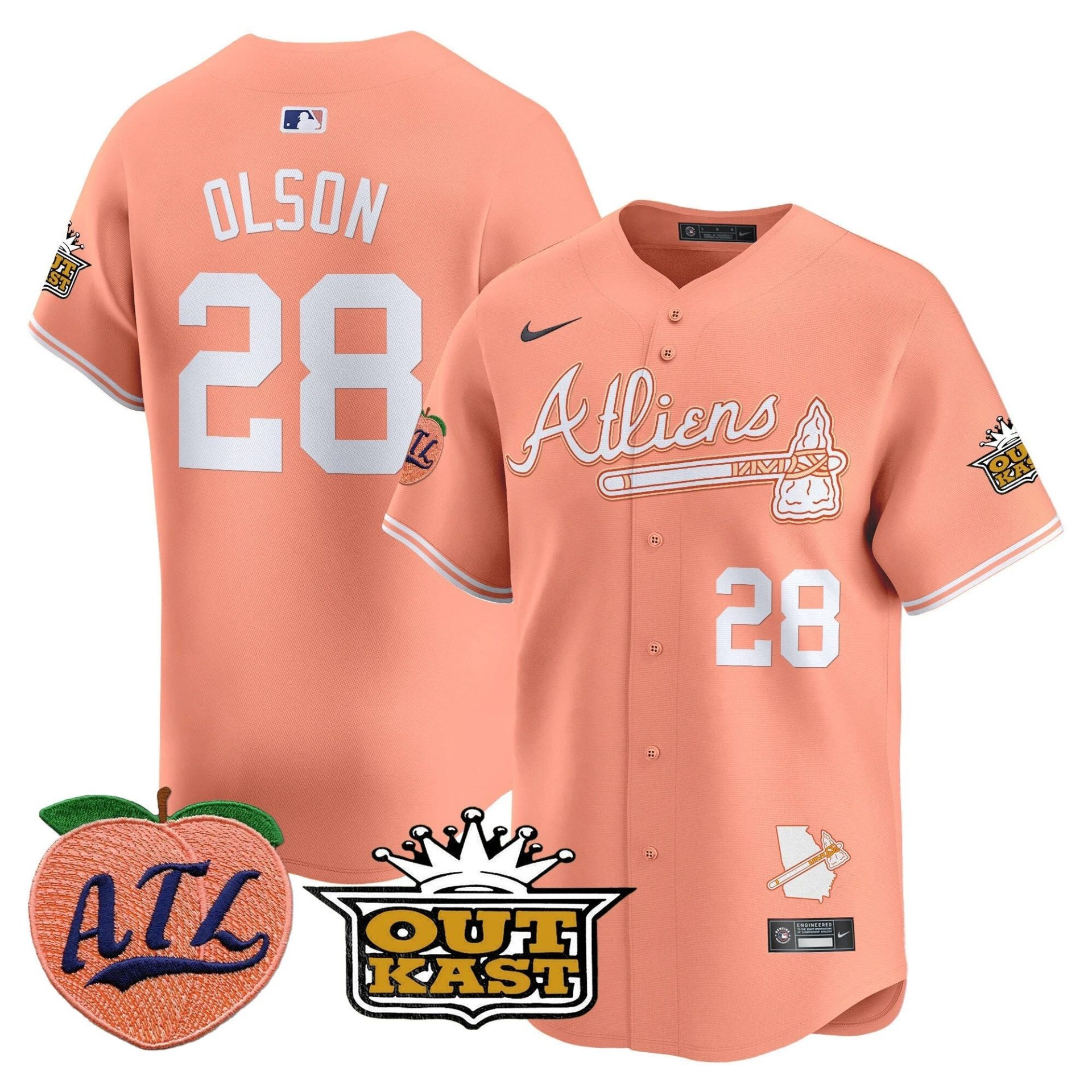 ATL Atliens & Peach Vapor Premier Limited Jersey - All Stitched by Digigearus