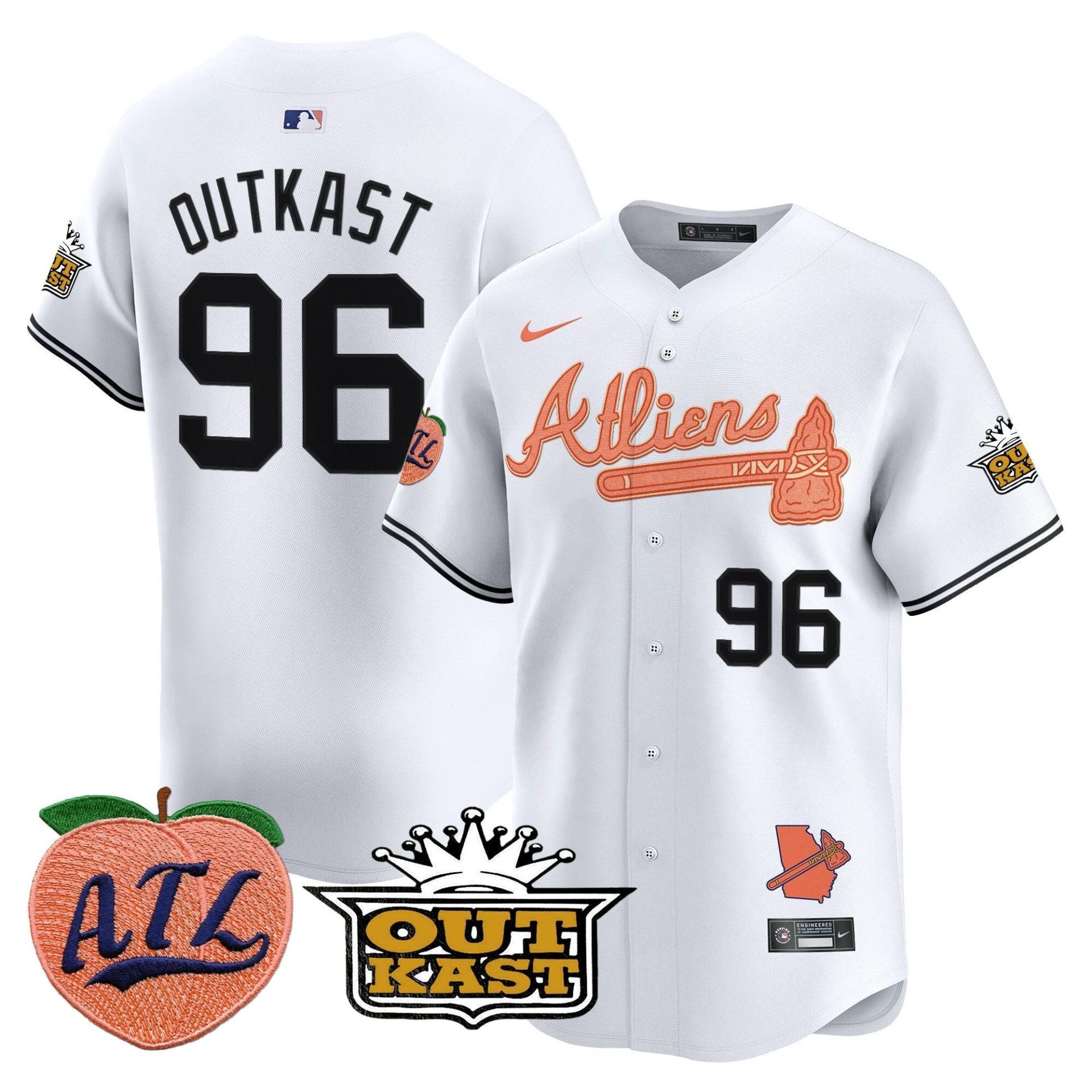 ATL Atliens & Peach Vapor Premier Limited Jersey - All Stitched by Digigearus