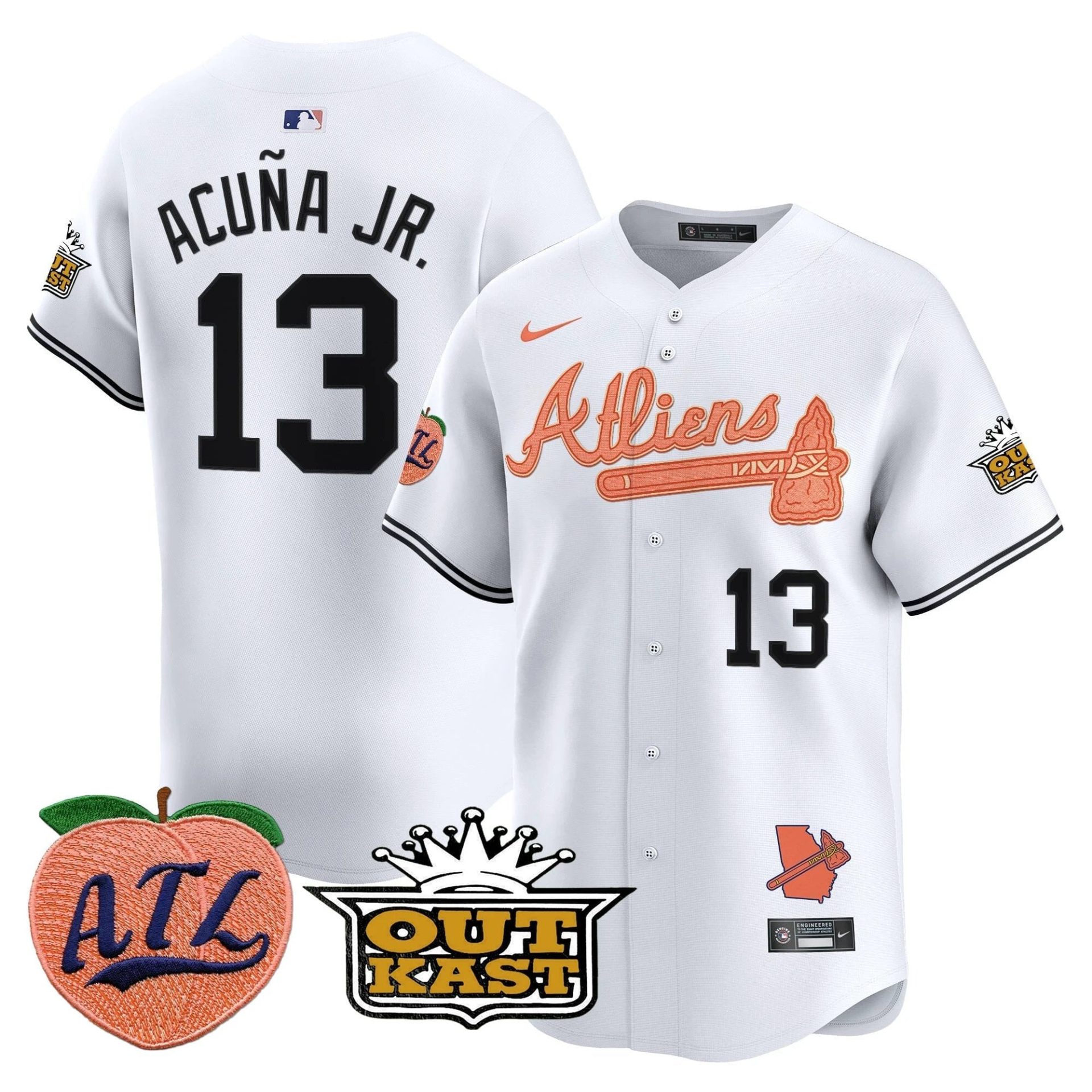 ATL Atliens & Peach Vapor Premier Limited Jersey - All Stitched by Digigearus