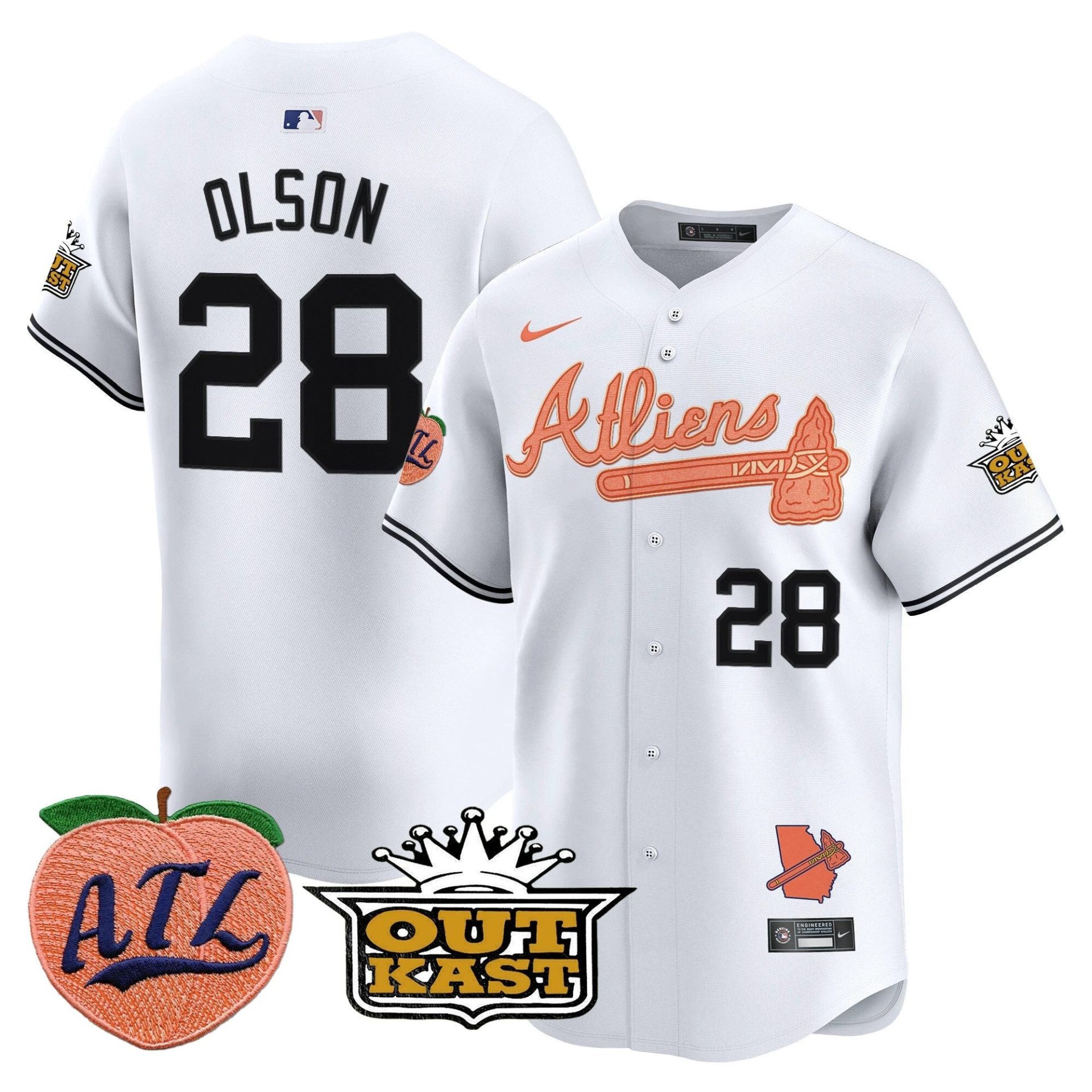 ATL Atliens & Peach Vapor Premier Limited Jersey - All Stitched by Digigearus