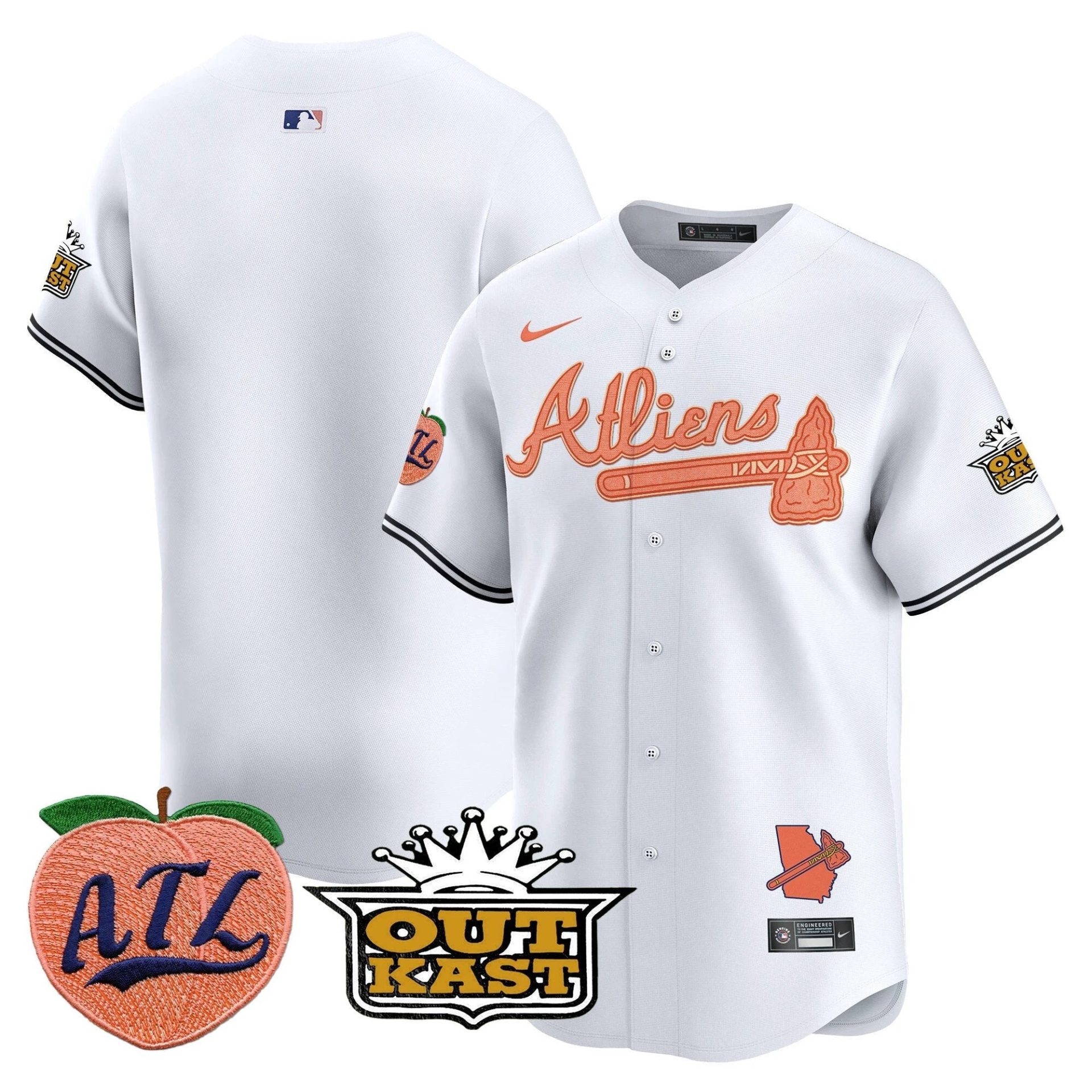 ATL Atliens & Peach Vapor Premier Limited Jersey - All Stitched by Digigearus