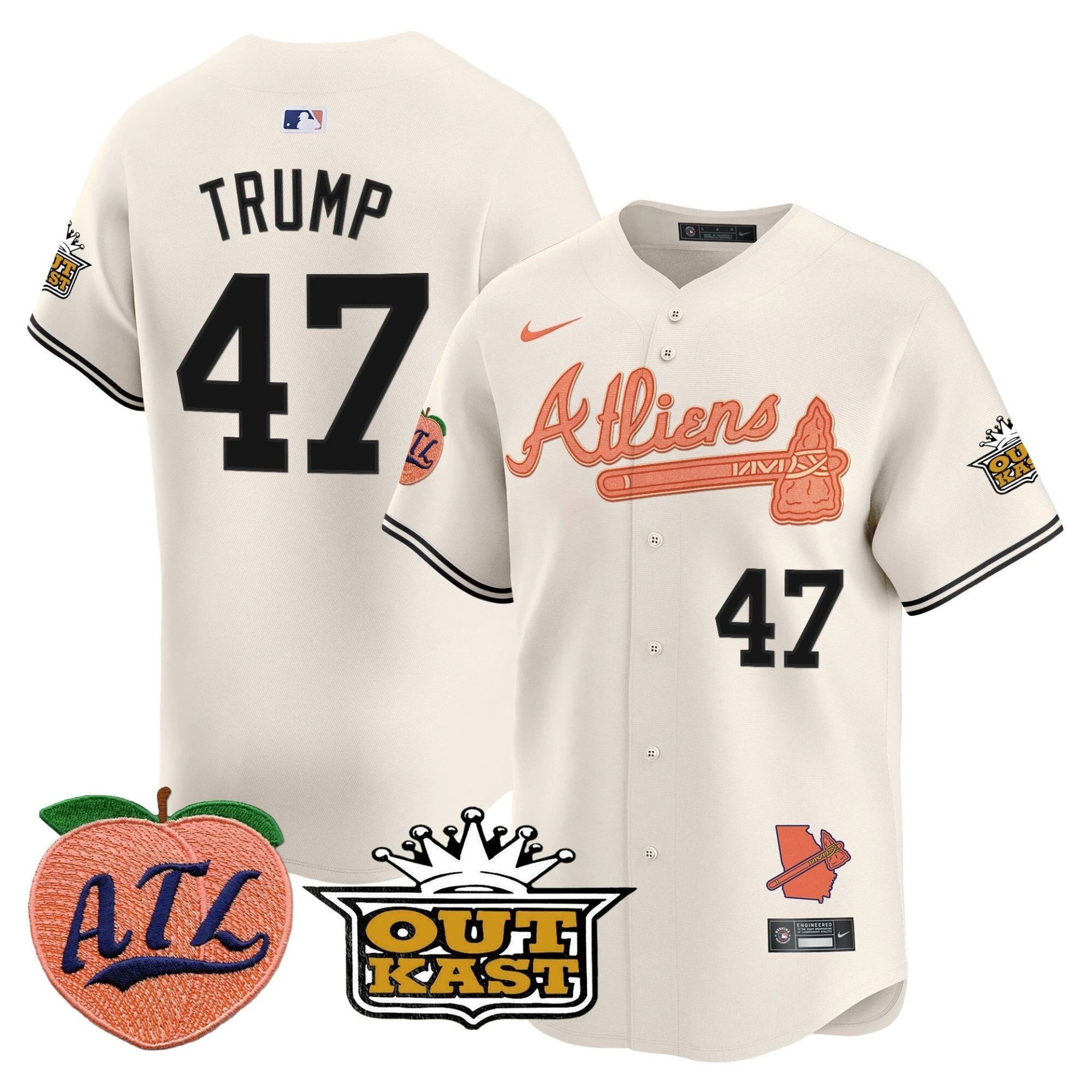ATL Atliens & Peach Vapor Premier Limited Jersey - All Stitched by Digigearus