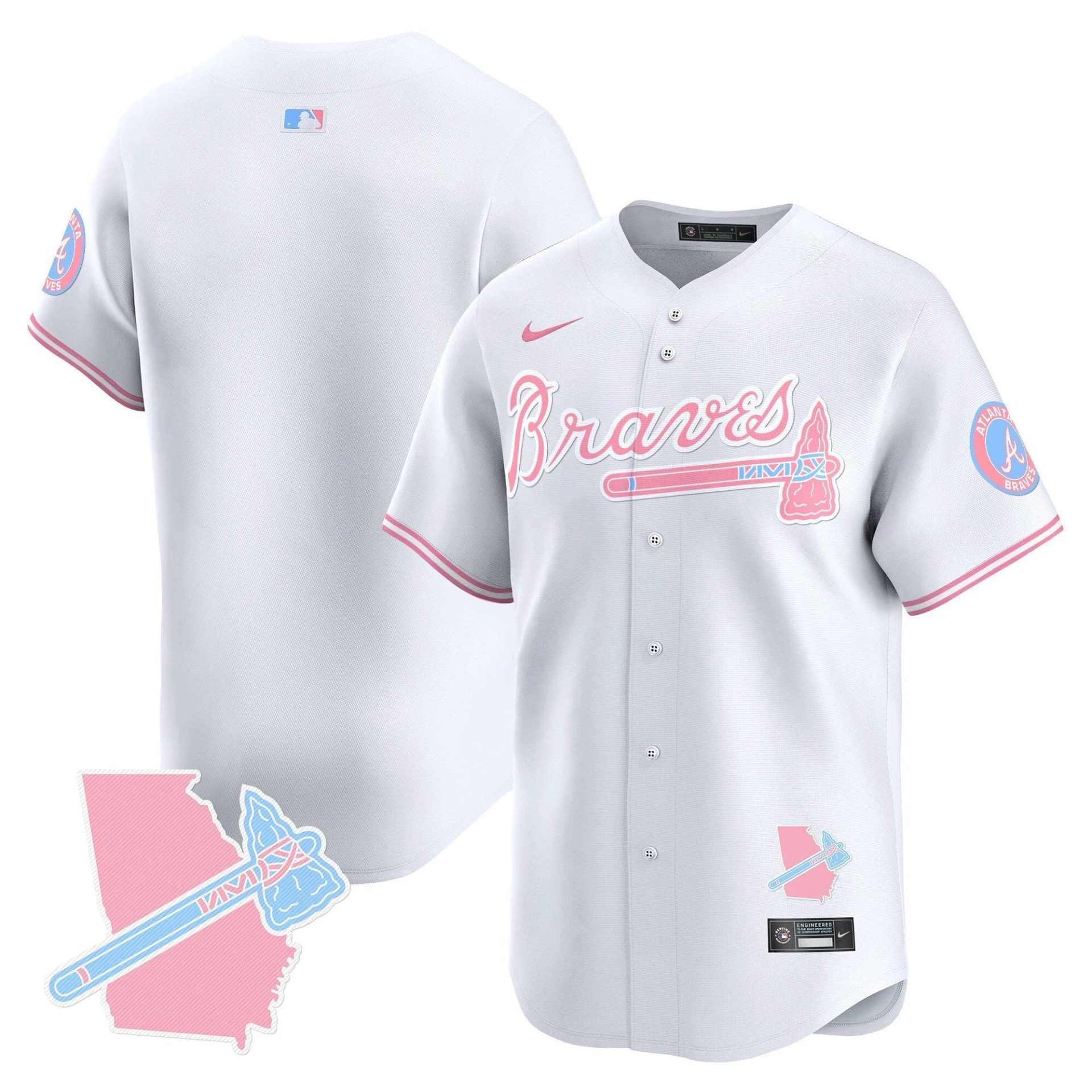 Unisex ATL Bubblegum Pink Vapor Premier Limited Jersey - All Stitched by Digigearus