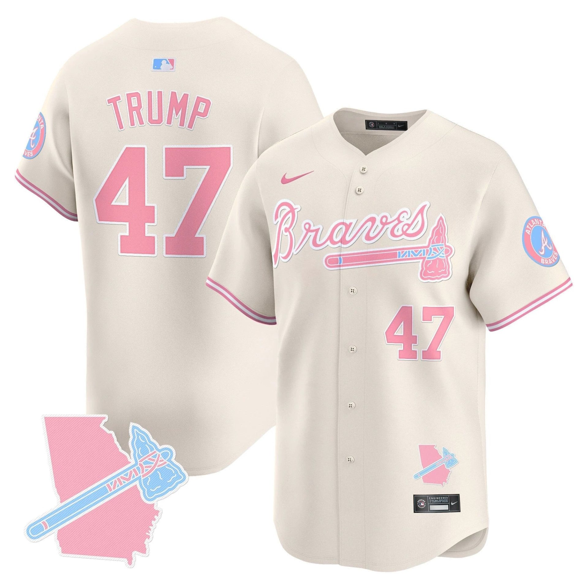 Unisex ATL Bubblegum Pink Vapor Premier Limited Jersey - All Stitched by Digigearus