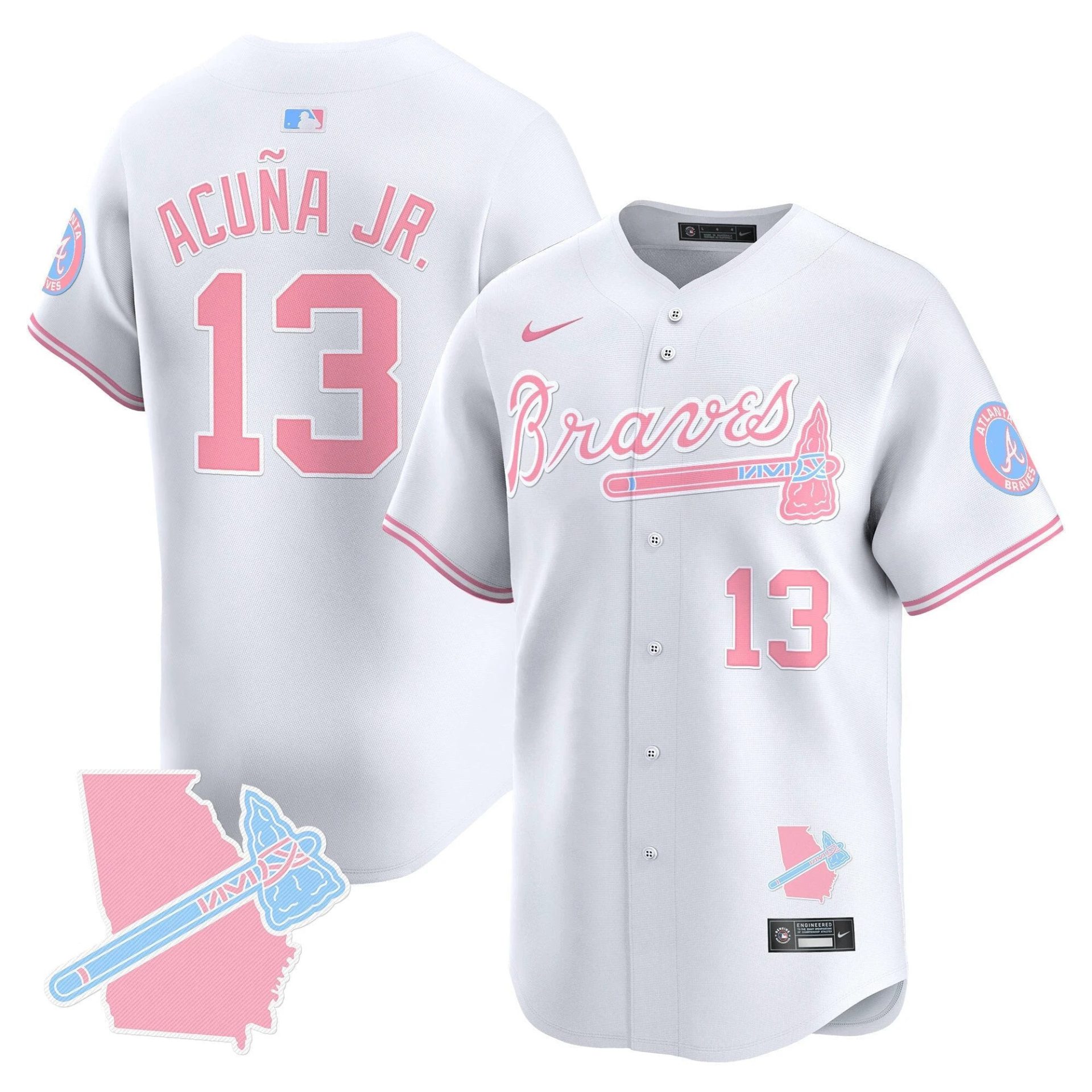Unisex ATL Bubblegum Pink Vapor Premier Limited Jersey - All Stitched by Digigearus