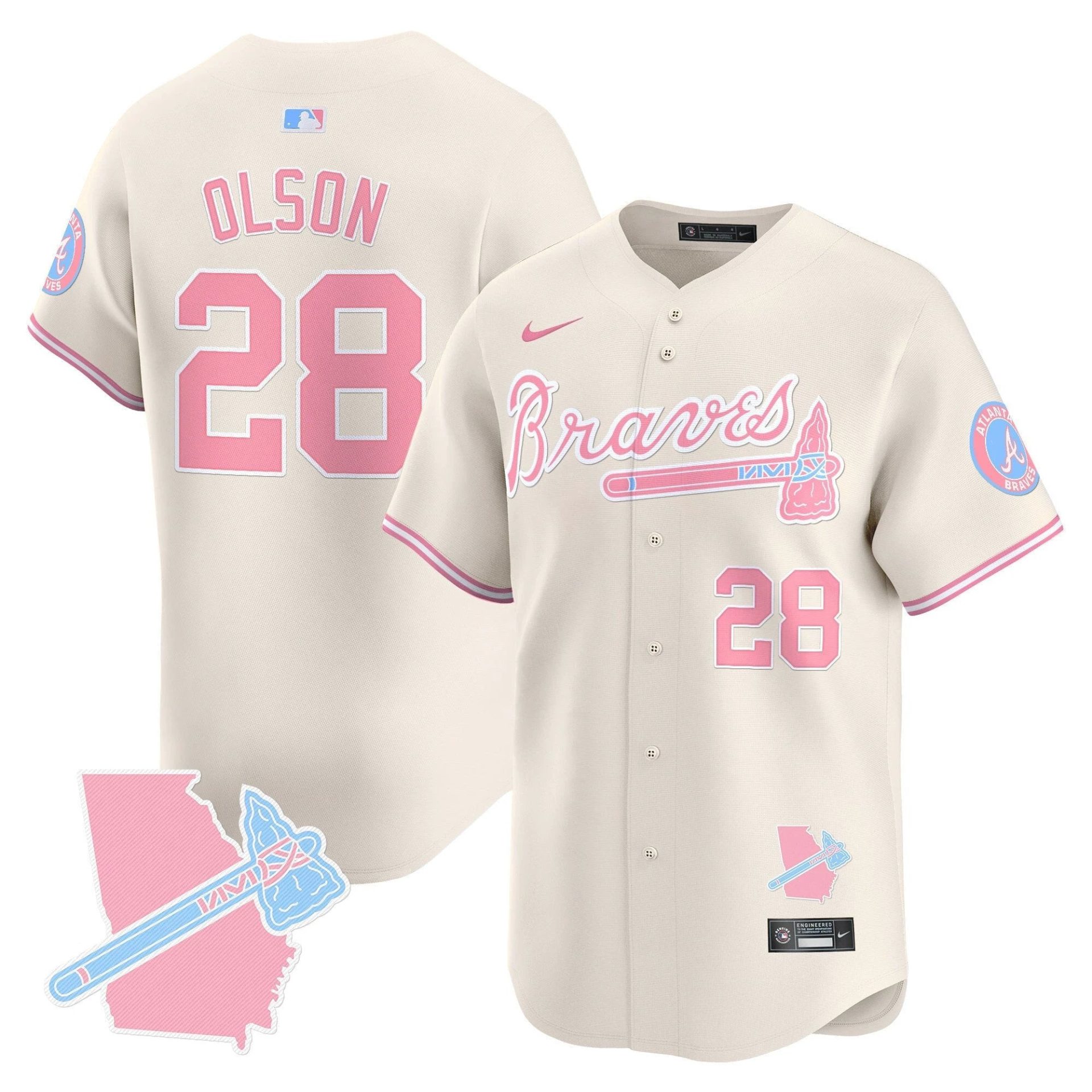 Unisex ATL Bubblegum Pink Vapor Premier Limited Jersey - All Stitched by Digigearus