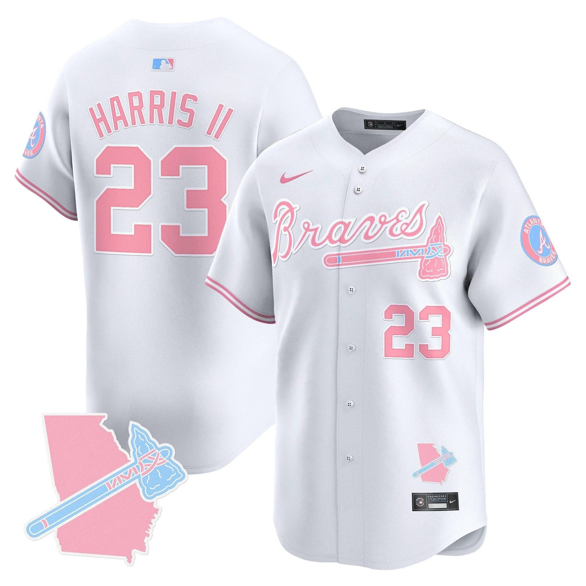 Unisex ATL Bubblegum Pink Vapor Premier Limited Jersey - All Stitched by Digigearus