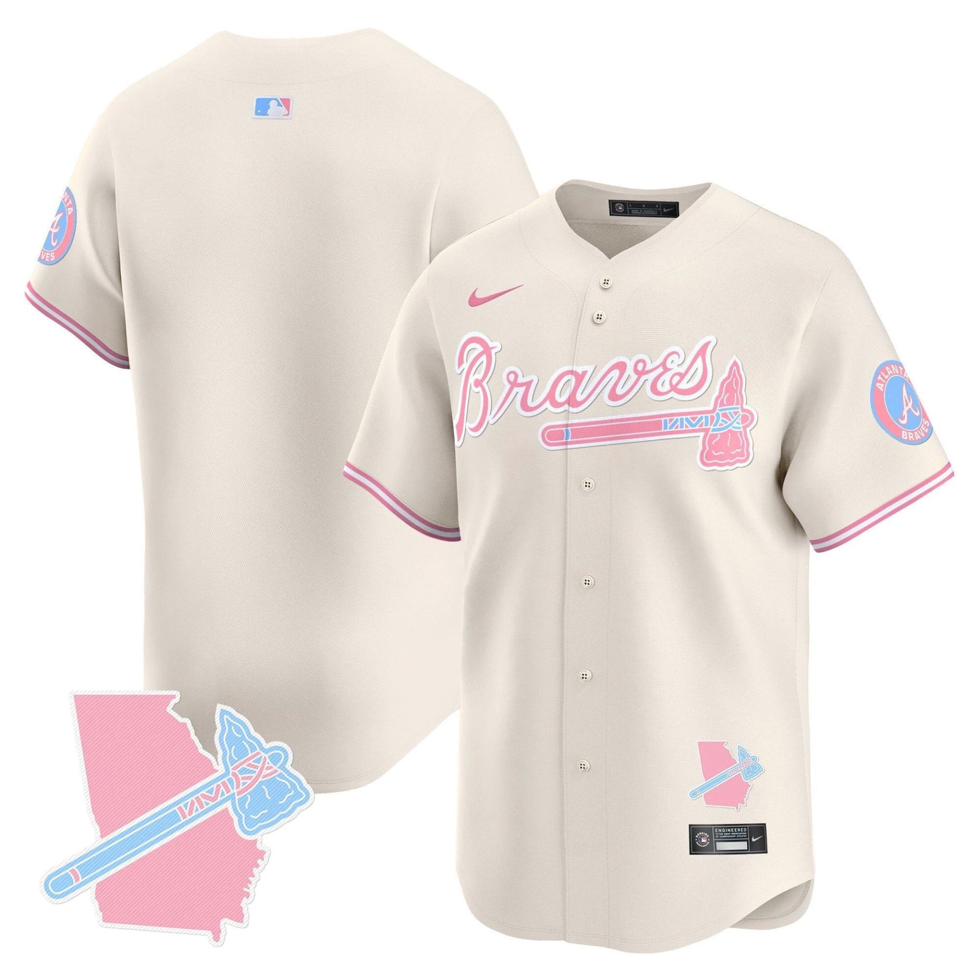 Unisex ATL Bubblegum Pink Vapor Premier Limited Jersey - All Stitched by Digigearus