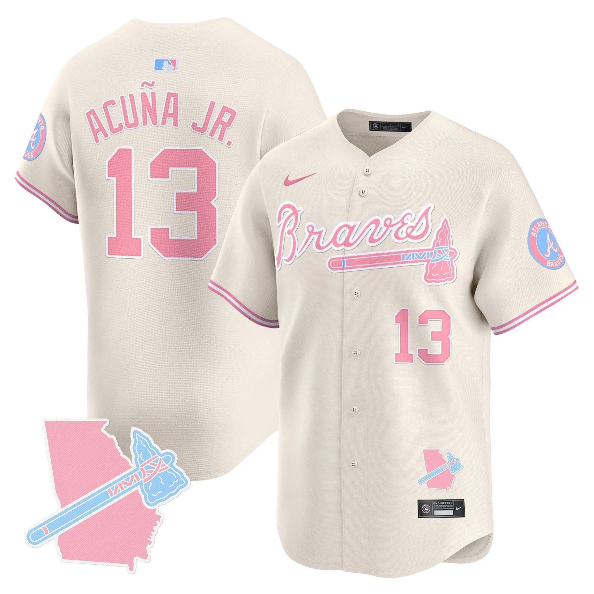 Unisex ATL Bubblegum Pink Vapor Premier Limited Jersey - All Stitched by Digigearus