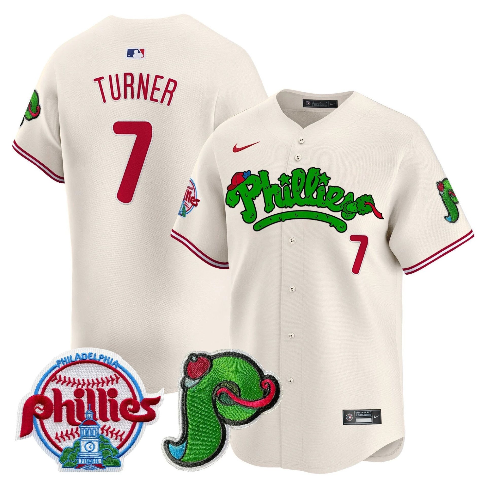 Phillies Phanatic Patch Vapor Premier Limited Jersey V4 - All Stitched by Digigearus