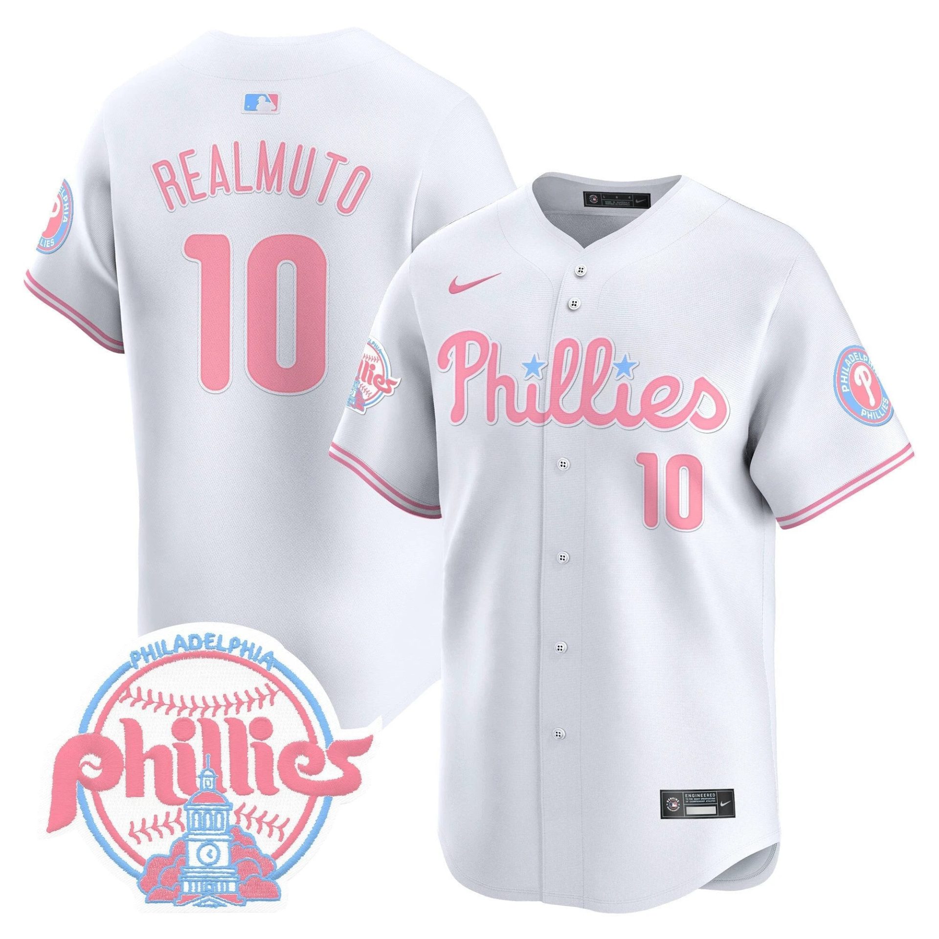 Unisex Phillies Bubblegum Pink Vapor Premier Limited Jersey V2 - All Stitched by Digigearus