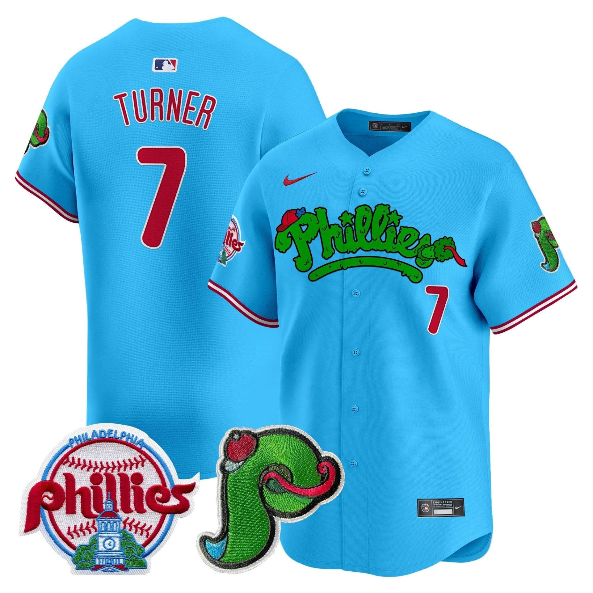 Phillies Phanatic Patch Vapor Premier Limited Jersey V4 - All Stitched by Digigearus