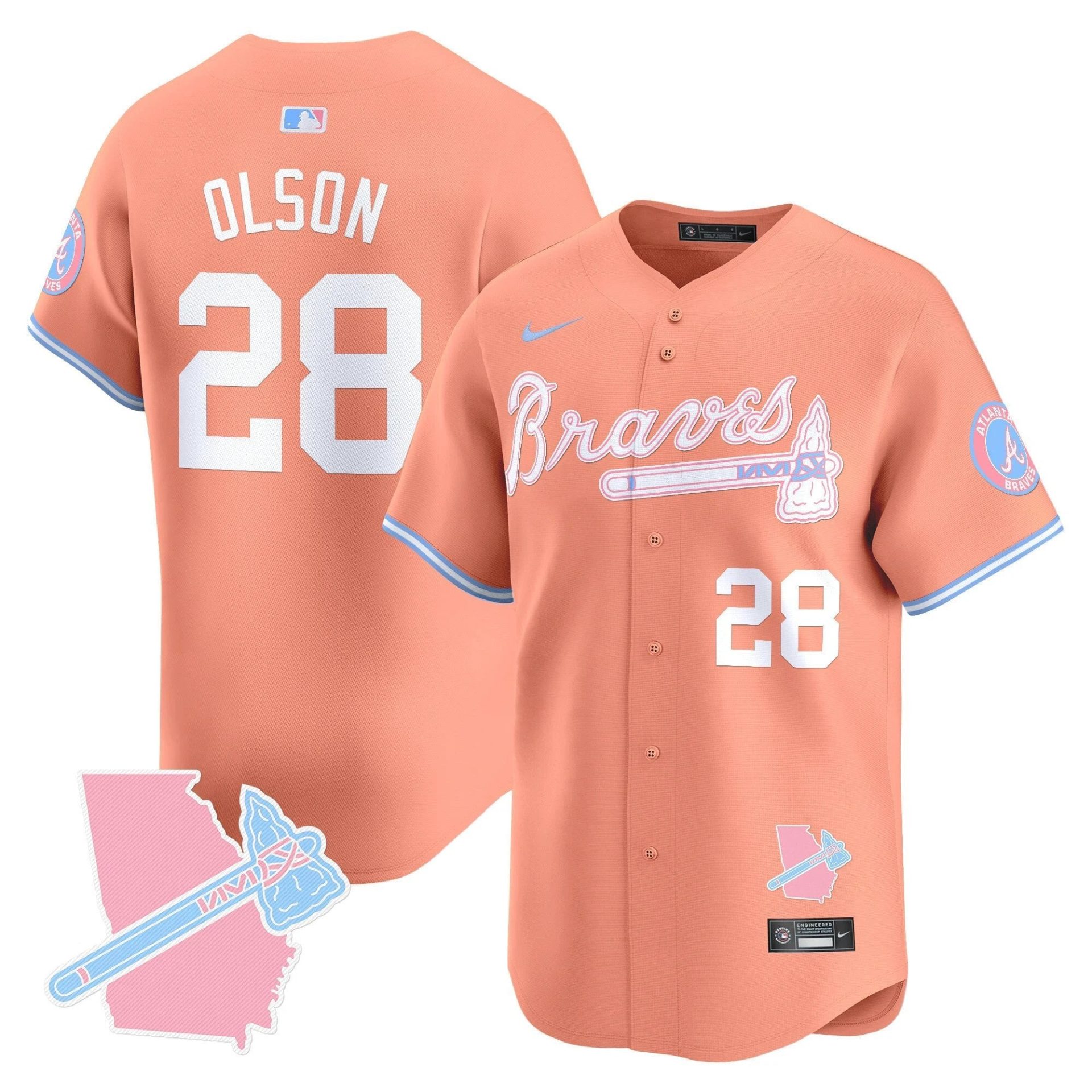 Unisex ATL Bubblegum Pink Vapor Premier Limited Jersey - All Stitched by Digigearus