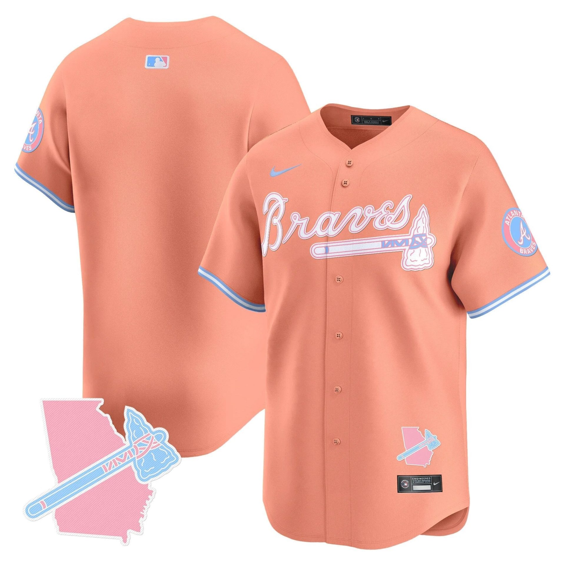 Unisex ATL Bubblegum Pink Vapor Premier Limited Jersey - All Stitched by Digigearus