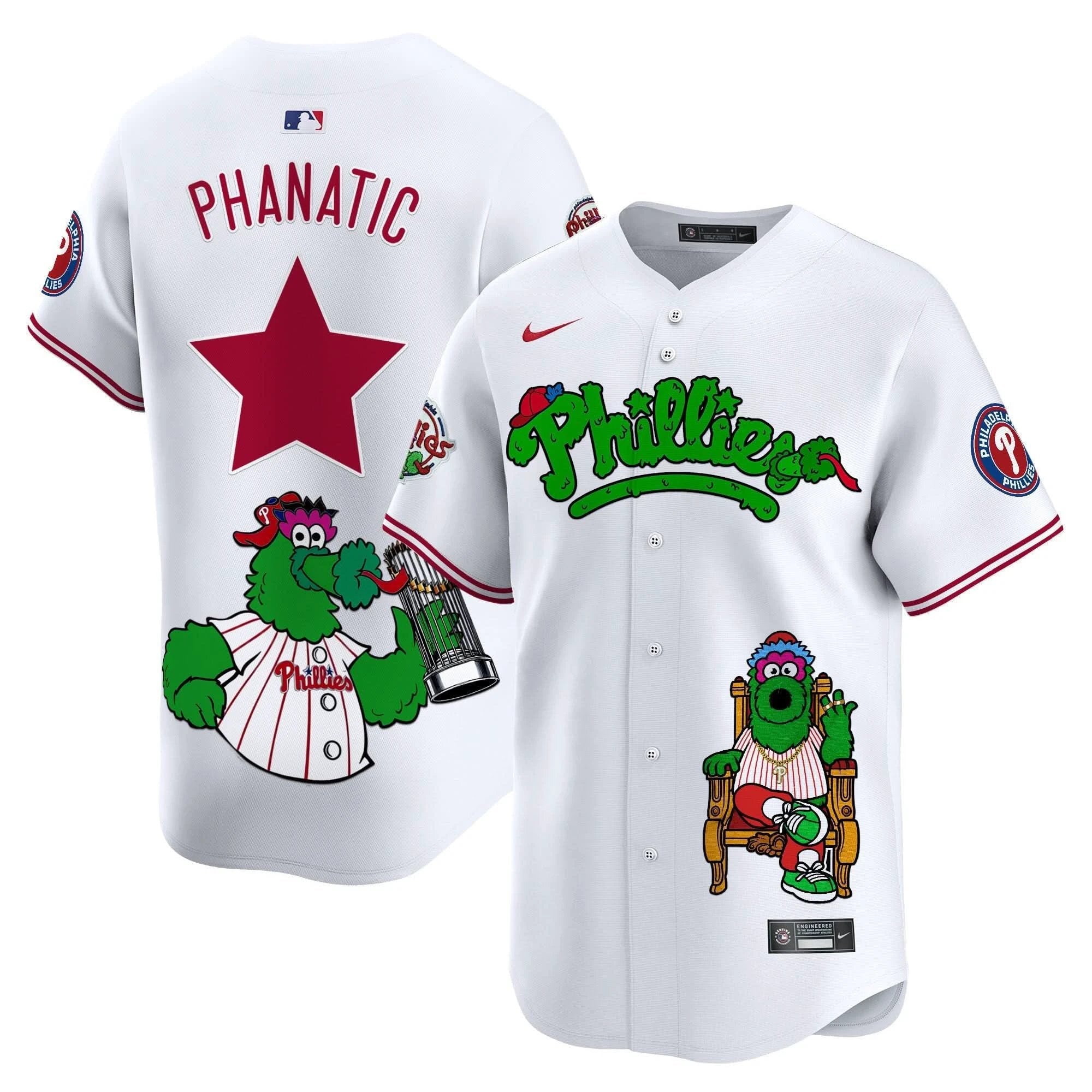 PP Phanatic Vapor Premier Limited Jersey - Printed by Philadelphia Phillies