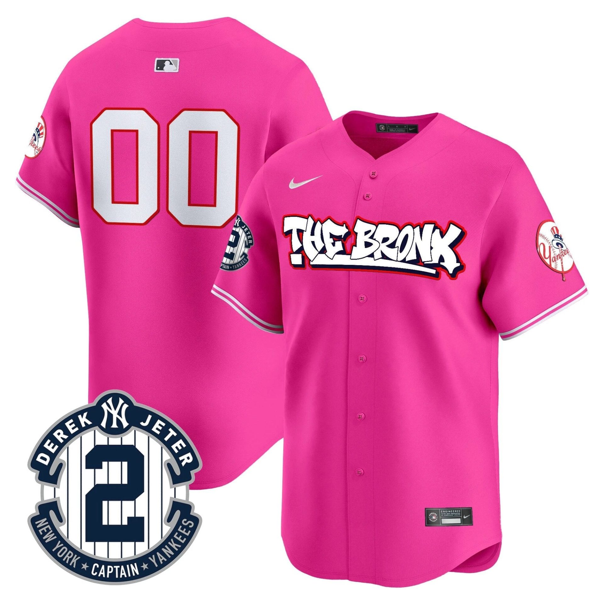 NYY The Bronx Graffiti Vapor Premier Limited Custom Jersey V8 - All Stitched by New York Yankees