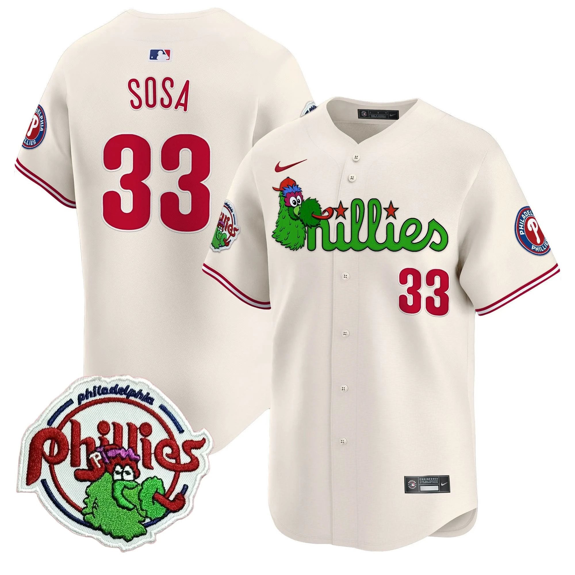 PP Phanatic Patch Vapor Premier Limited Jersey V3 - All Stitched by Philadelphia Phillies