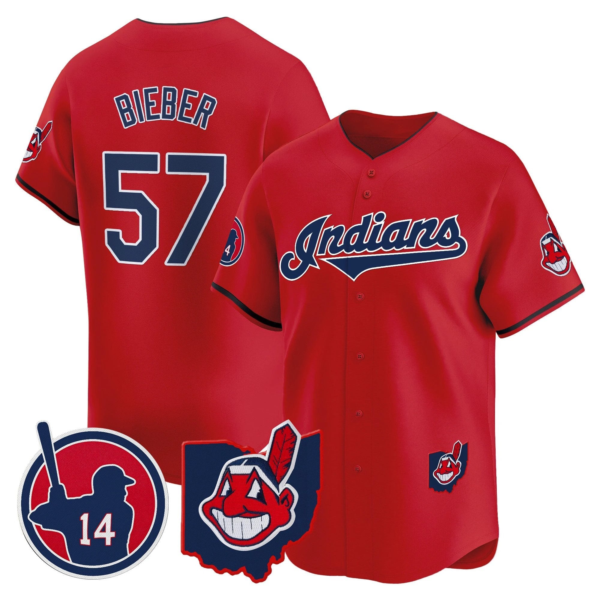 Cleveland Indians Larry Doby Patch Vapor Premier Limited Jersey - All Stitched by Digigearus