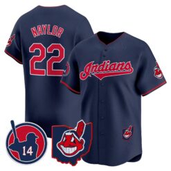 Cleveland Indians Larry Doby Patch Vapor Premier Limited Jersey - All Stitched by Digigearus