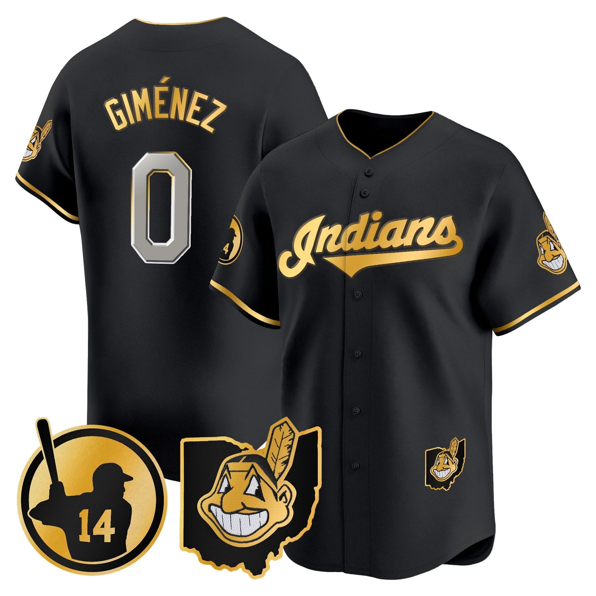 Cleveland Indians Larry Doby Patch Vapor Premier Limited Jersey - All Stitched by Digigearus