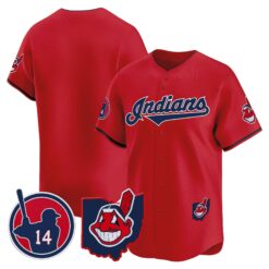 Cleveland Indians Larry Doby Patch Vapor Premier Limited Jersey - All Stitched by Digigearus
